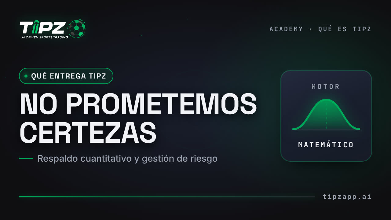 TIPZ no promete certezas — te da algo mejor: datos reales con IA 🤖📊